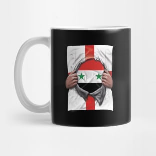 Syria Flag English Flag Ripped - Gift for Syrian From Syria Mug